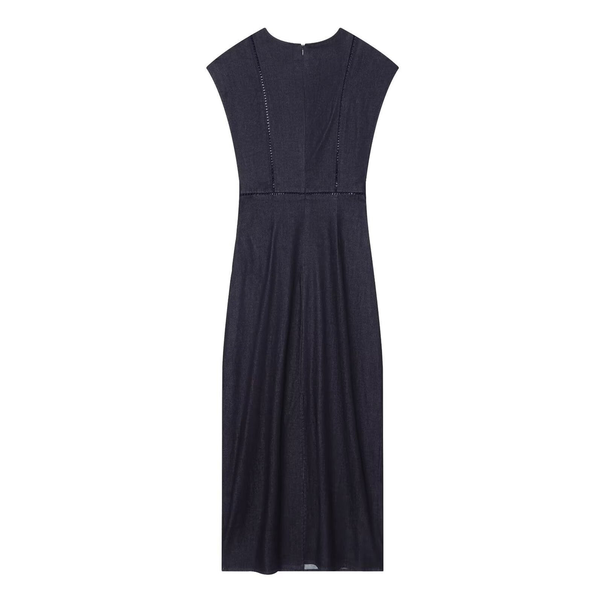 Damen Maxikleid mit elegantem V-Ausschnitt und feinem Drapé R&B