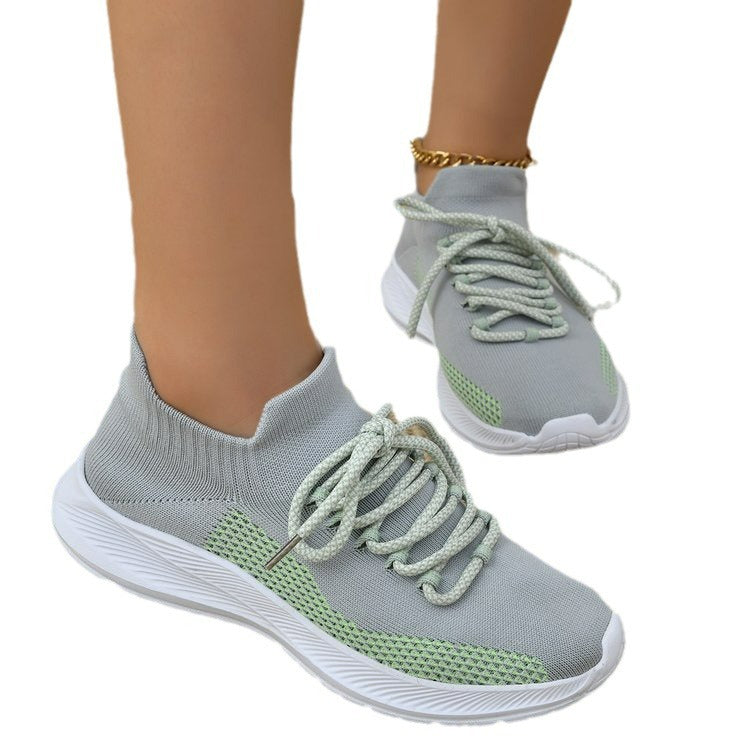 Damen Atmungsaktive Sportsneaker mit flexiblem Tragekomfort und rutschfester Laufsohle R&B