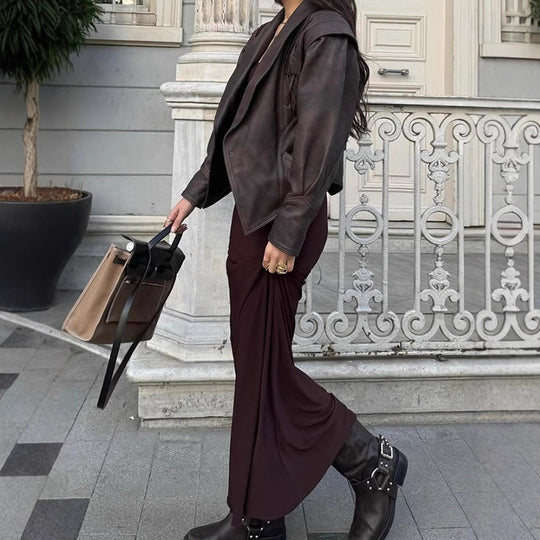 Damen Designer blazer mit Gürtel und dekorativen Schnüroptiken R&B