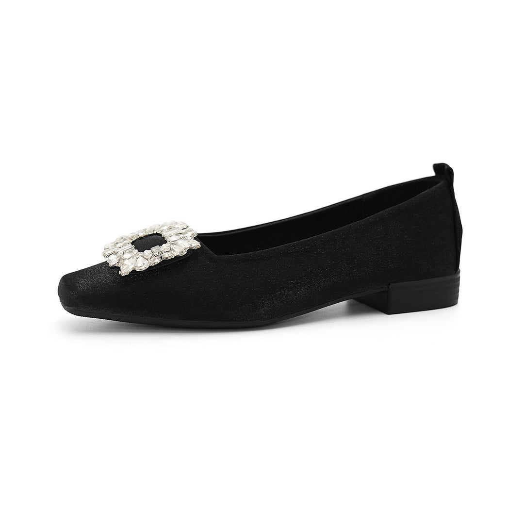 Damen Ballerinas mit funkelndem Strassdetail und modernem Design R&B