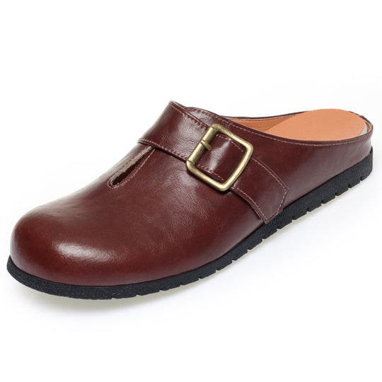 Damen Clogs mit modischem Riemen und komfortablem Fußbett R&B