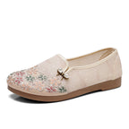 Damen Bequeme und modische Ballerinas mit feinem Blumenmuster R&B