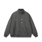 Herren modische Steppjacke mit hohem Kragen und seitlichen Reißverschlusstaschen R&B