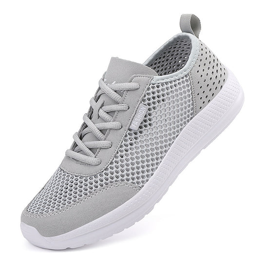 Unisex nan leichter Komfort-Walking-Schuh mit luftigem Wabenmesh, ergonomischer Dämpfungssohle und Zuglasche R&B