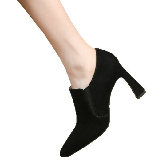 Damen elegantes Mid-Heel Stiefelette R&B