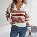 R&B | Gestreifter Strickpullover im Casual Look