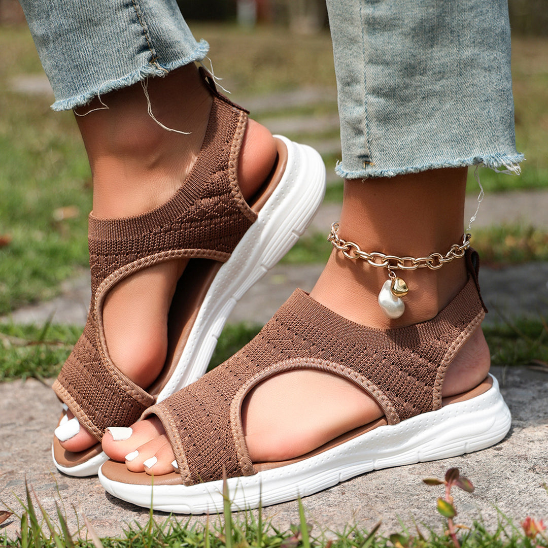 Damen Sportliche und luftige Freizeitsandalen mit flexiblem Obermaterial R&B