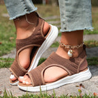 Damen Sportliche und luftige Freizeitsandalen mit flexiblem Obermaterial R&B