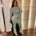 Damen Elegantes und modernes Lounge-Set mit raffinierter Struktur R&B