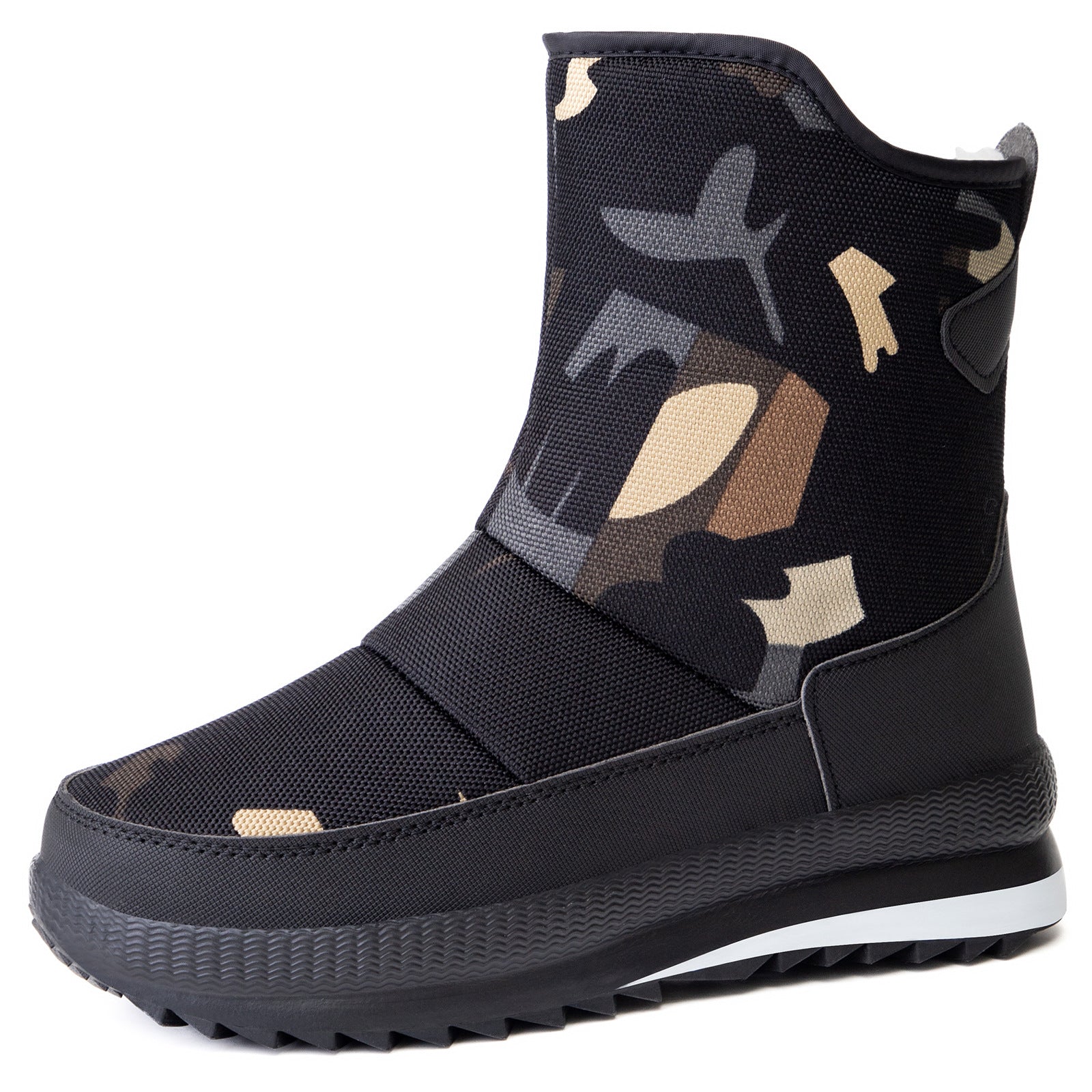 Damen Isolierte und wasserabweisende Winterstiefel mit elastischem Verschluss R&B