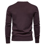 Herren Rundhals Pullover aus hochwertiger Baumwolle