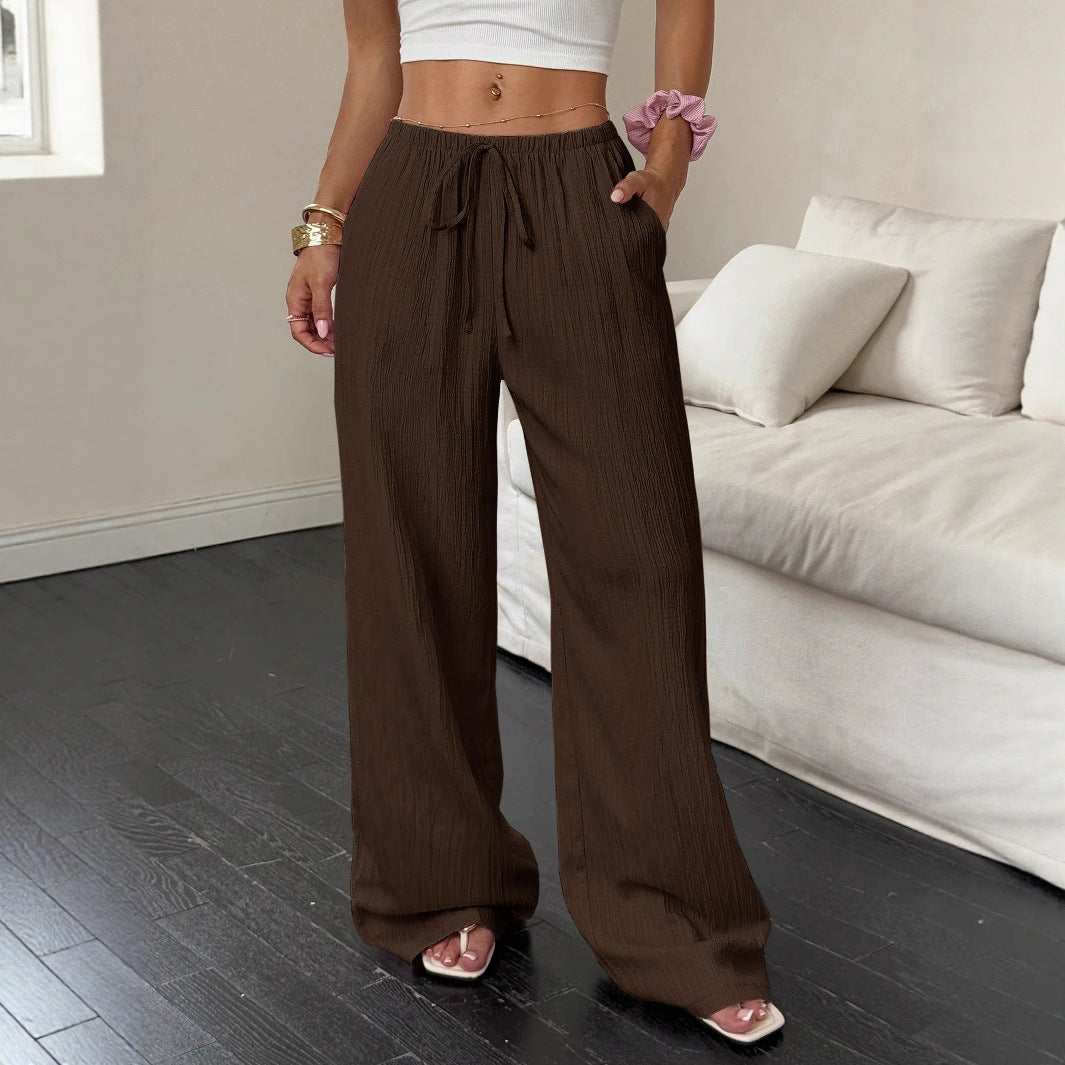 DamenWeit geschnittene Freizeit-Hose mit komfortablem Gummibund und praktischen Taschen R&B
