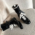Damen trendige Winterstiefel mit innovativem Schnürsystem und eleganter Gummisohle R&B