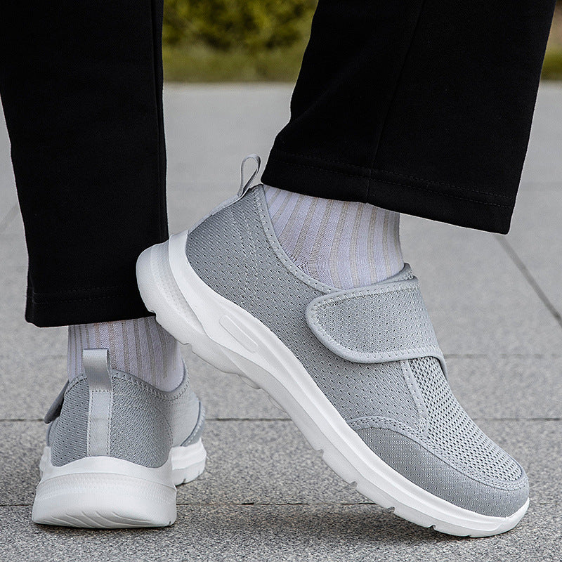 Damen Atmungsaktive Slip-On Sneakers mit Klettverschluss R&B