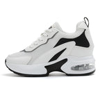 Damen nan luftgepolsterte Plateau-Sneaker mit sichtbarer Fersenluftkapsel und atmungsaktivem Mesh R&B