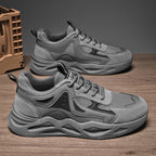 Damen Sportliche Sneakers mit atmungsaktiver Oberflächenstruktur und robustem Sohlenprofil