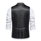 Herren elegante Weste im modernen Design mit Karomuster