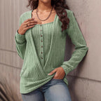 Damen Oversized Strickpullover mit modernem V-Ausschnitt R&B