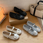 Damen Mary Jane Ballerinas mit modischem Riemchen und eleganter Schnalle