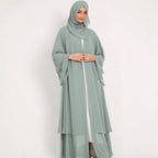 Damen Elegante und fließende lange Kaftan mit offenen Ärmeln