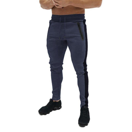 Herren Sportliche Jogginghose mit seitlichen Reißverschlusstaschen R&B