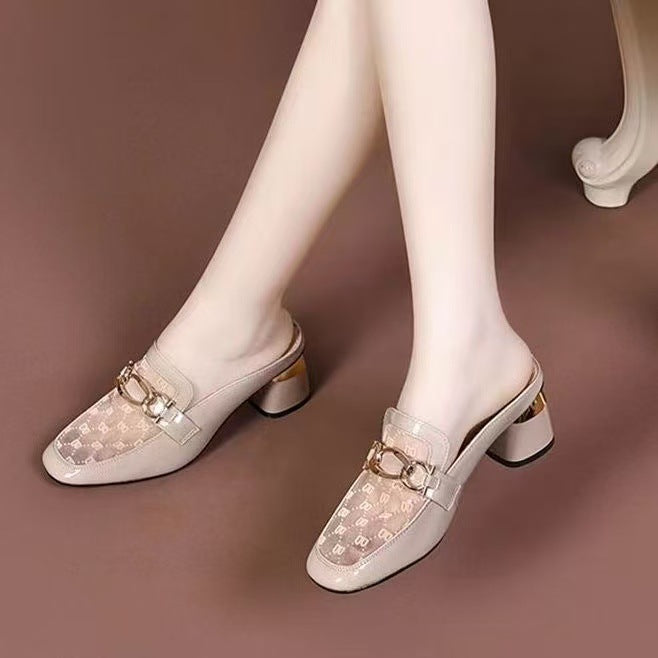 Damen elegante Slipper mit modischen Verschlussdetails R&B