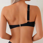 Damen Einseitiger Bikini mit goldenen Akzenten R&B