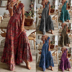 Damen Maxikleid mit raffiniertem Schnitt und verspieltem Volant R&B