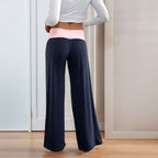 Damen Sportliche Freizeithose mit weitem Bein R&B