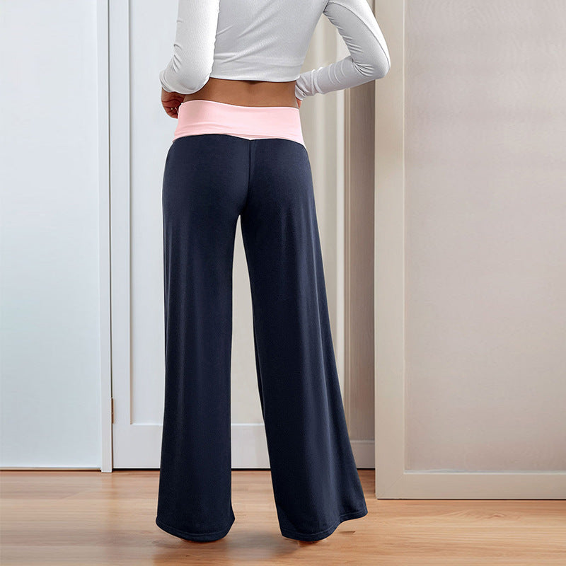 Damen Sportliche Freizeithose mit weitem Bein R&B