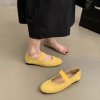 Damen elegante Ballerinas mit modischem Riemchen R&B