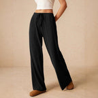 Damen weite und bequeme Loungehose aus Rippstoff R&B