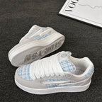 Damen Sneakers mit modischem Textilmuster und komfortabler Dämpfung