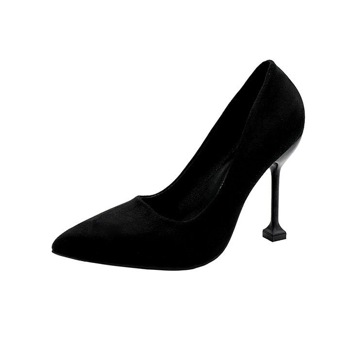 Damen elegante Spitzenpumps mit stilvollem Blockabsatz R&B