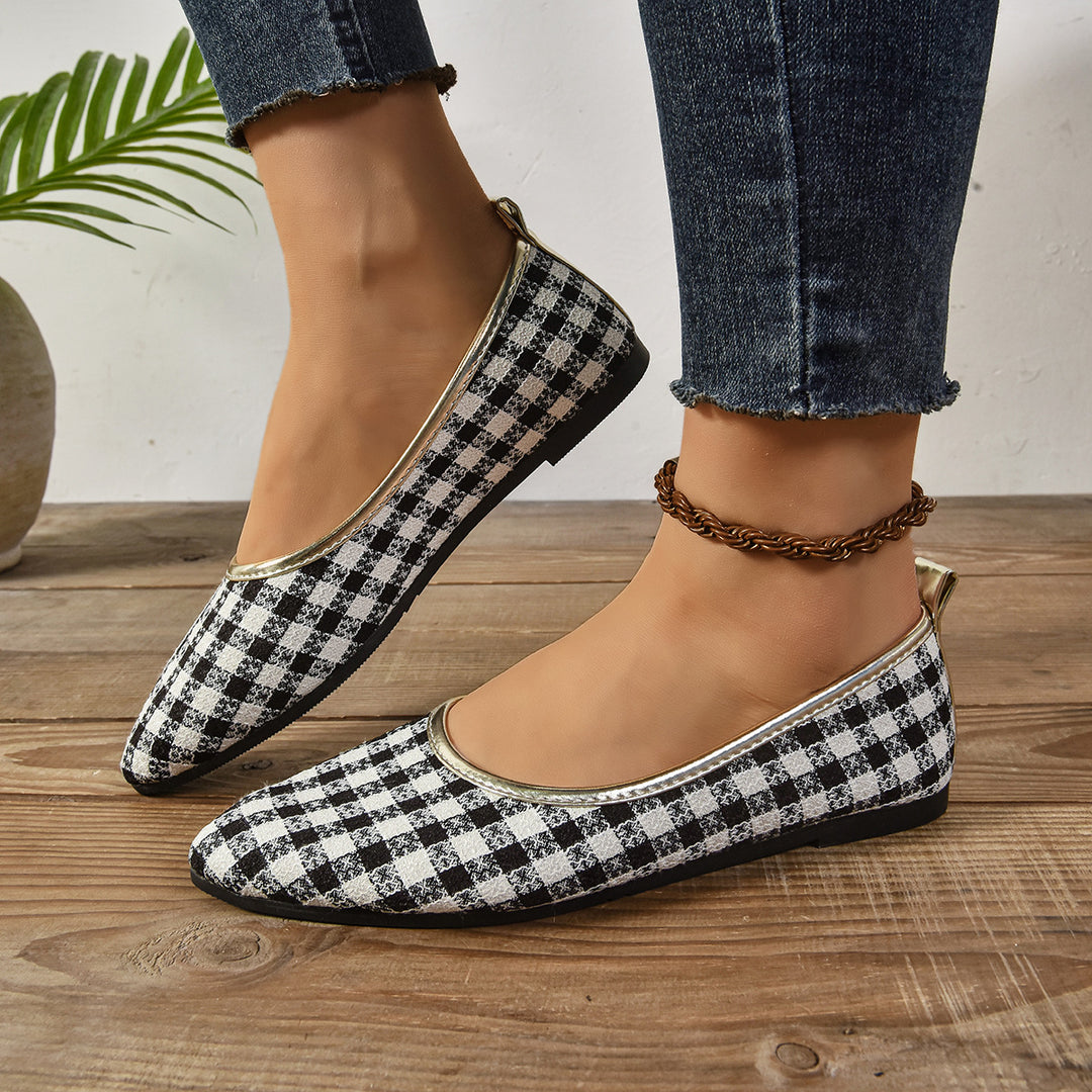 Damen elegante Ballerinas mit buntem Design R&B
