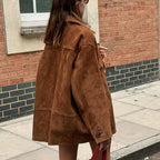 Damen Wilde Velourjacke im lässigen Chic R&B
