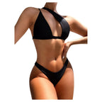 Damen Cut-Out Bikini mit asymmetrischem Oberteil und verstellbaren Trägern R&B