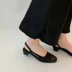 Damen Sling-Pumps mit glänzender Oberfläche und eleganter Fußbettgestaltung R&B
