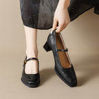 Damen elegante Pumps mit verstellbarem Riemen