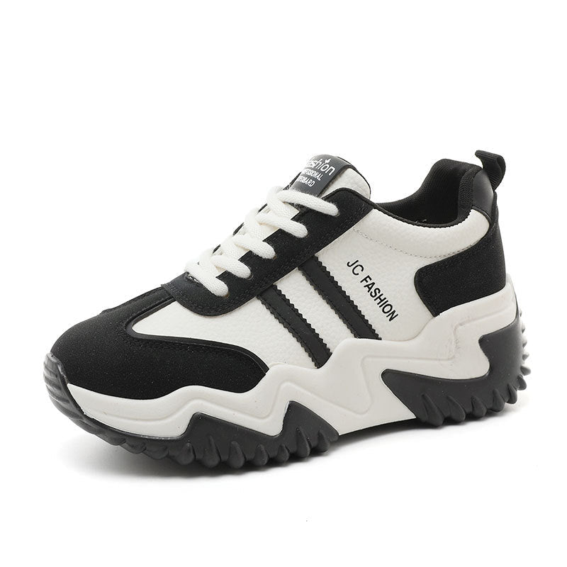 Damen Sportliche Chunky Sneakers mit rutschfester Sohle und atmungsaktiver Oberflächenstruktur R&B