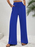 Damen Weite Palazzo-Hose mit elastischem Bund und praktischen Seitentaschen R&B