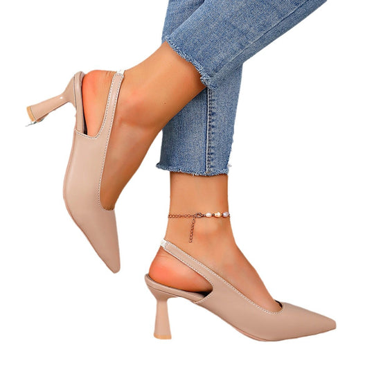 Damen Slingback-Pumps mit elegantem spitzen Design und komfortablem Blockabsatz R&B