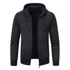 Herren Kapuzenjacke mit strukturiertem Design und eleganten Akzenten