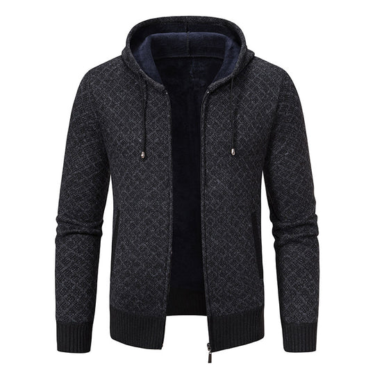 Herren Kapuzenjacke mit strukturiertem Design und eleganten Akzenten R&B