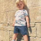 Jungen Sommer Outfit mit Dinosaurier-Print R&B