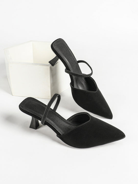 Damen Slingback-Pumps mit spitzem Zehenbereich und modernem Blockabsatz R&B