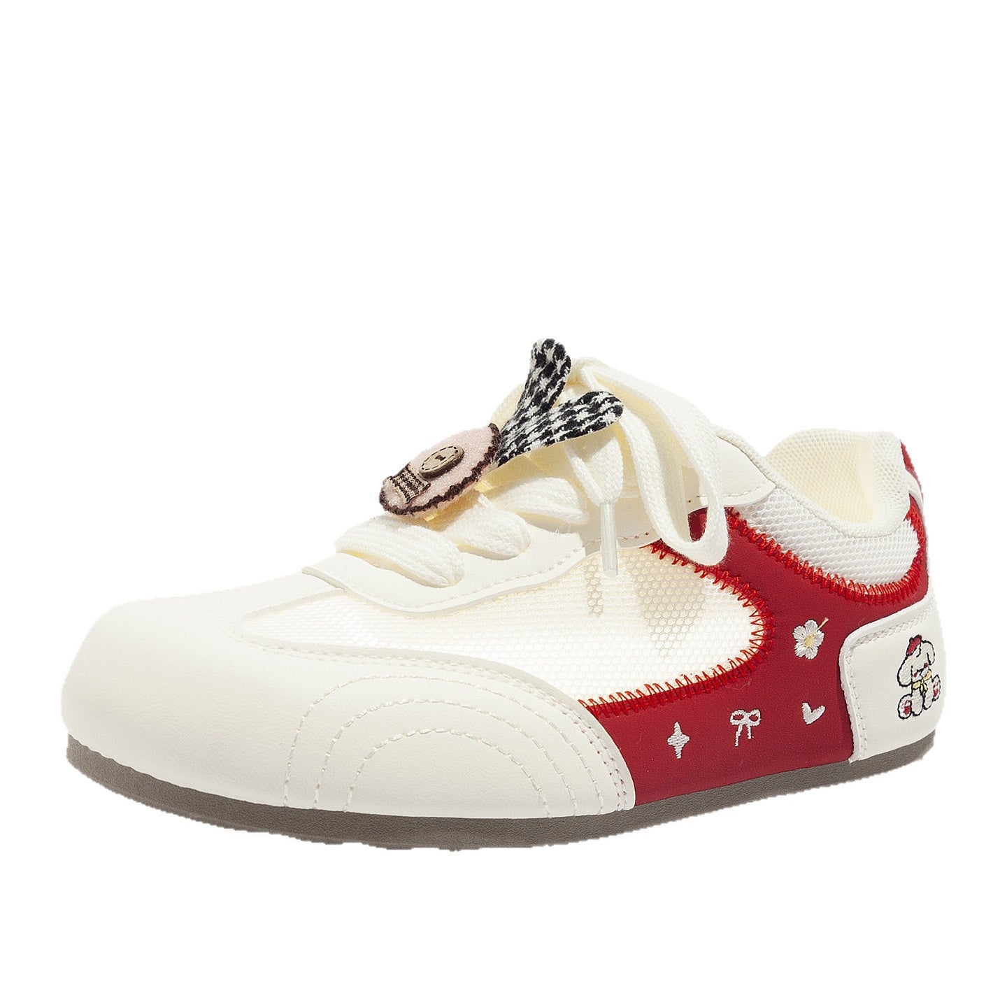 Damen Sportliche Sneakers mit verspieltem Tiermotiv und atmungsaktiver Mesh-Oberfläche