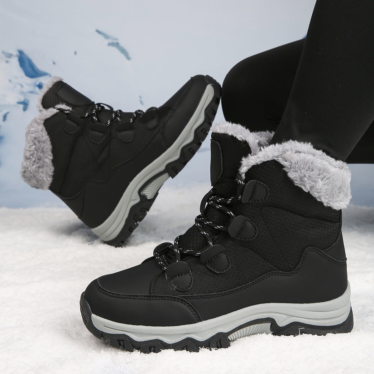 Damen Thermo-Winterstiefel mit isolierendem Futter und rutschfester Sohle R&B