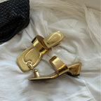 Damen Komfortable Mules mit eleganter Schnalle