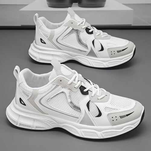 Damen Sportliche Sneakers mit atmungsaktiver Mesh-Oberfläche und dämpfendem Sohlenprofil R&B